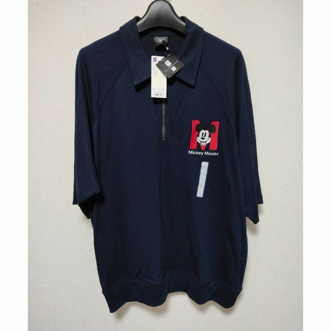 GU(ジーユー)のGU ジーユー スウェTハーフジップ(5分袖) Disney L ユニクロ メンズのトップス(ポロシャツ)の商品写真