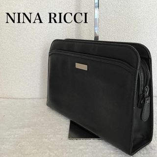 ニナリッチ(NINA RICCI)の美品✨NINA RICCI ニナリッチハンドバッグクラッチバッグブラック黒(ハンドバッグ)