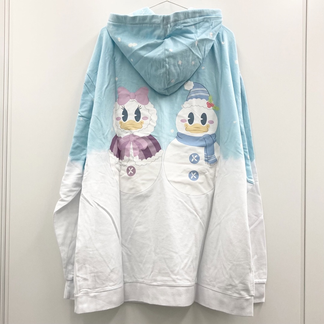 Disney(ディズニー)の2XL 雪 ミッキー ミニー フーディ パーカー ラウンジフライ ディズニー メンズのトップス(パーカー)の商品写真