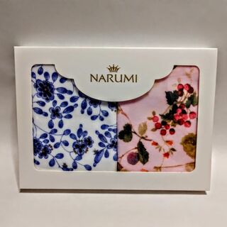 ナルミ(NARUMI)の郵送　１箱　NARUMI タオルハンカチ 2枚セット　ギフトボックス入り(ハンカチ)