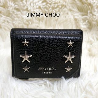 JIMMY CHOO ラウンドファスナー2つ折り 財布 ウォレットチェーン 付き