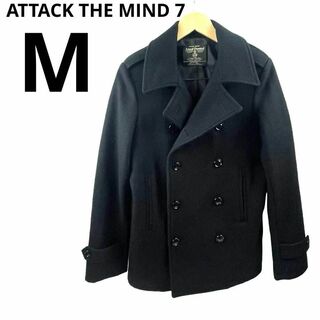 アタックザマインドセブン(attack the mind 7)のattack the mind 7 アタックザマインドセブン ピーコート M 黒(ピーコート)