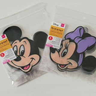 ディズニー(Disney)のディズニー　ミッキー　ミニー　ダイカット　ジップバッグ　小分け袋　お裾分け　菓子(キッチン収納)