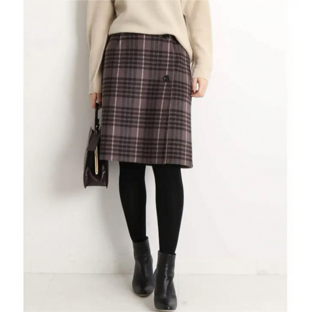 IENA(イエナ)のIENA Wフェイスミニ丈スカート レディースのスカート(ひざ丈スカート)の商品写真