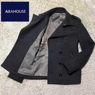 アバハウス(ABAHOUSE)の【美品】アバハウス　ウール混ピーコート　グレー　定番　A850R(ピーコート)