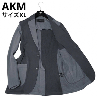 エイケイエム(AKM)の良品　AKM テーラードジャケット　クレイジーパターン　アンコン　大きいサイズ(テーラードジャケット)