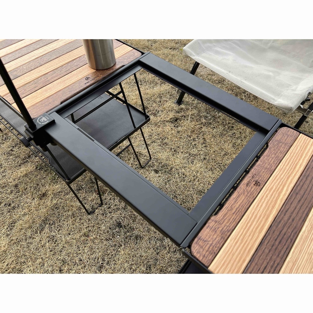 UNIFLAME(ユニフレーム)のブリッジ天板　ワンユニット　ブラック インテリア/住まい/日用品の机/テーブル(アウトドアテーブル)の商品写真