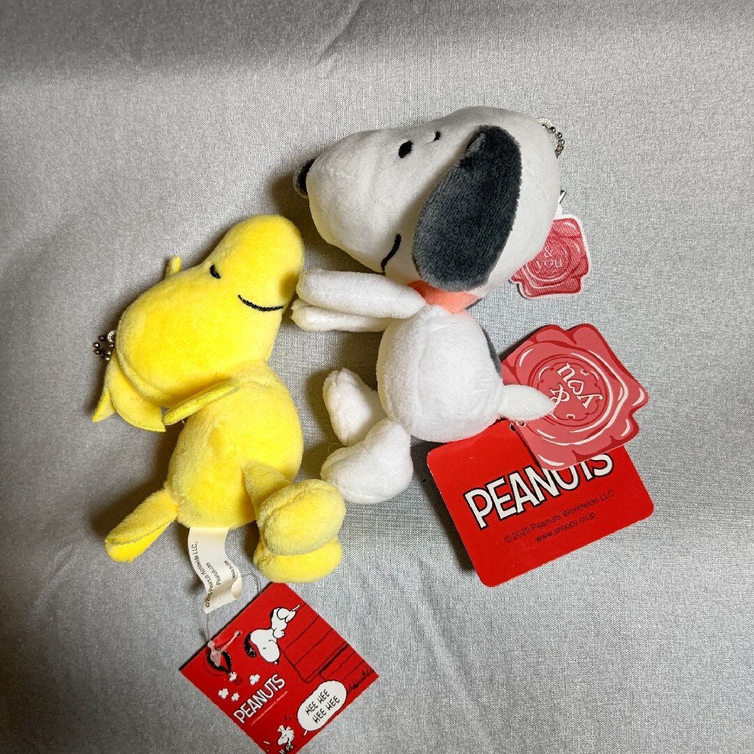 SNOOPY(スヌーピー)のスヌーピー  ウッドストック マスコット エンタメ/ホビーのおもちゃ/ぬいぐるみ(キャラクターグッズ)の商品写真