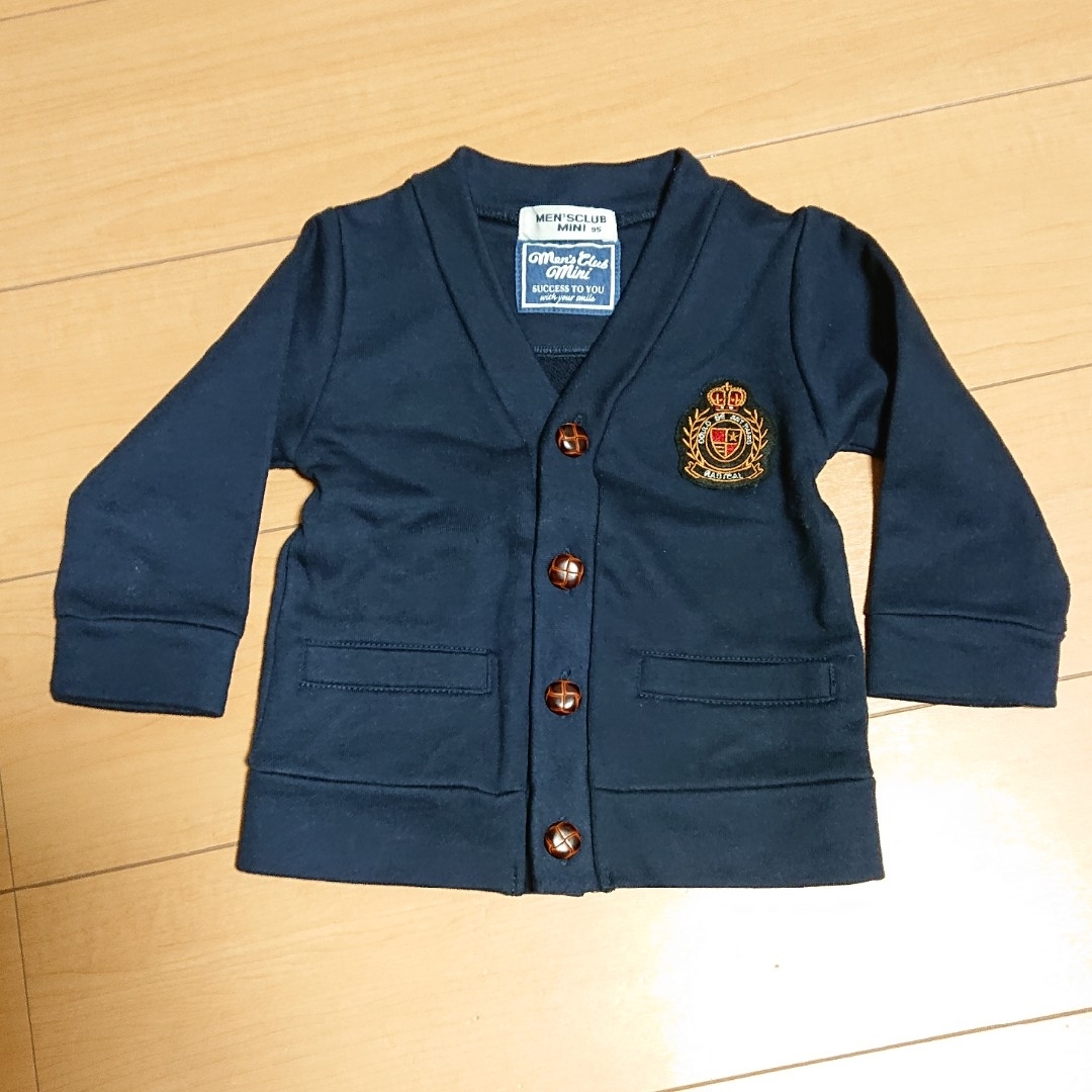 冠婚葬祭 男の子  95 カーディガン ネイビー キッズ/ベビー/マタニティのキッズ服男の子用(90cm~)(カーディガン)の商品写真