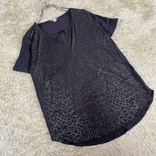 カルバンクライン(Calvin Klein)のCalvin Klein カルバンクライン (XS) 総柄 Tシャツ 半袖(Tシャツ(半袖/袖なし))