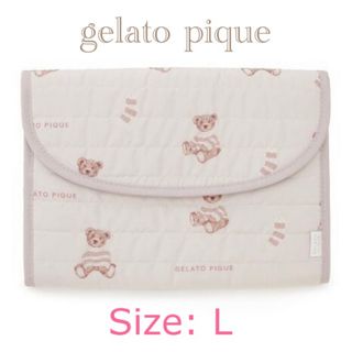 ジェラートピケ(gelato pique)のgelato pique ジェラートピケ ボーダーベア柄 母子手帳ケースL1(キャラクターグッズ)