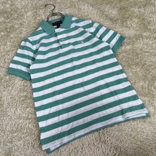 ポロラルフローレン(POLO RALPH LAUREN)のPOLO RALPH LAUREN (S) ロゴ入り ボーダー ポロシャツ(ポロシャツ)