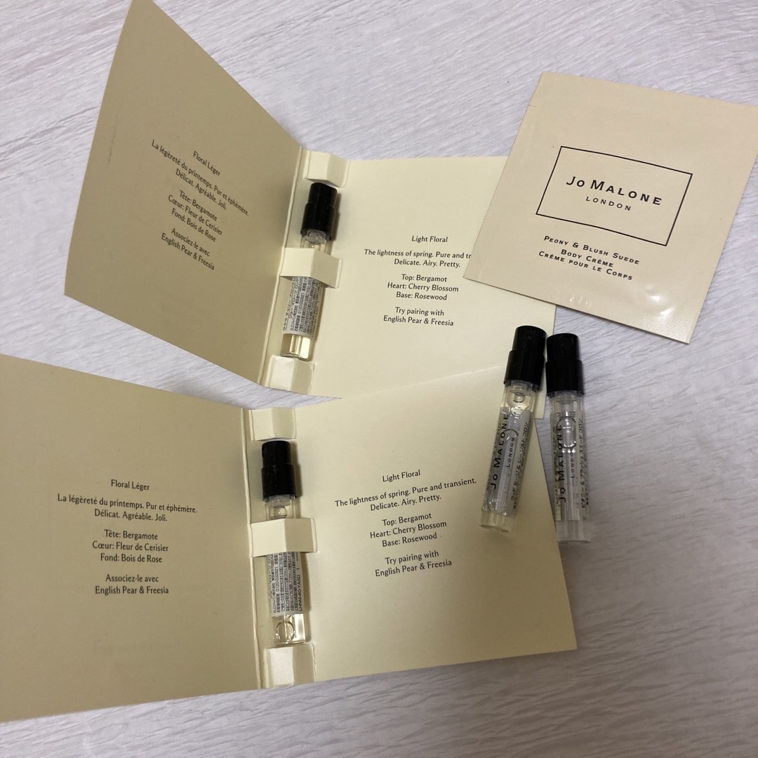 Jo Malone(ジョーマローン)の未使用　JO MALONE ミニコロン4本　ボディクリーム　セット コスメ/美容の香水(香水(女性用))の商品写真