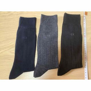 カルバンクライン(Calvin Klein)のCalvin Klein メンズ靴下　【未使用3足セット】　25〜27cm(ソックス)