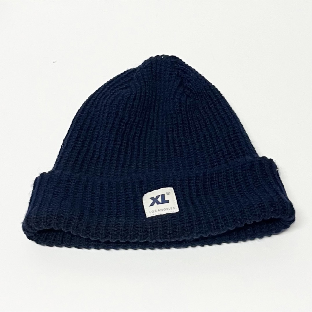 XLARGE(エクストララージ)のX-LARGE Knit Cap Navy メンズの帽子(ニット帽/ビーニー)の商品写真