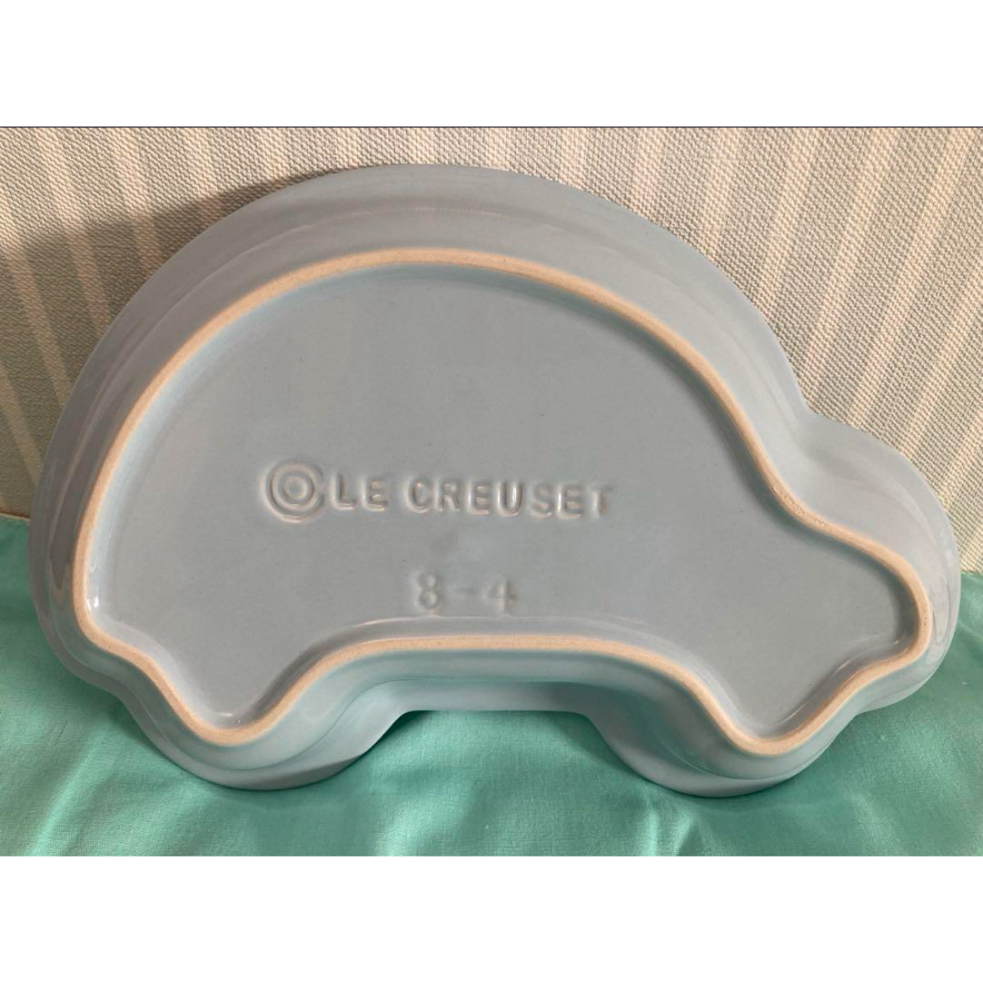 LE CREUSET(ルクルーゼ)の新品　ルクルーゼ　コースタルブルー　ベビー　ランチプレート　車 インテリア/住まい/日用品のキッチン/食器(食器)の商品写真