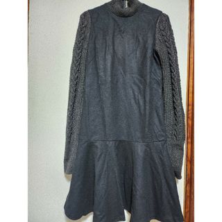 ルシェルブルー(LE CIEL BLEU)の【美品】ルシェルブルー│異素材ワンピース│36サイズ(ひざ丈ワンピース)