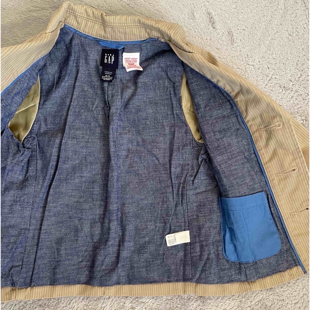 GAP Kids(ギャップキッズ)の　GAPジャケット　と　デニムアウター　2点セット　 キッズ/ベビー/マタニティのキッズ服女の子用(90cm~)(ジャケット/上着)の商品写真