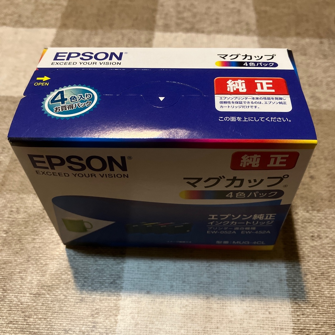 EPSON(エプソン)のEPSON インクカートリッジ MUG-4CL インテリア/住まい/日用品のオフィス用品(オフィス用品一般)の商品写真