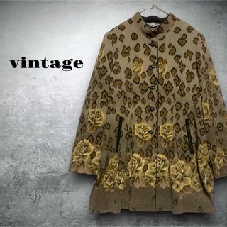 ヴィンテージ(VINTAGE)のvintage ヴィンテージ　レディース　トップス　ジャケット　ヒョウ柄(テーラードジャケット)