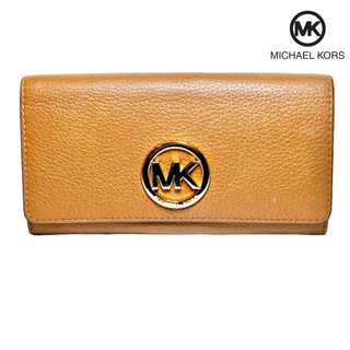 マイケルコース(Michael Kors)のマイケルコース 長財布 二つ折り ブラウン(財布)
