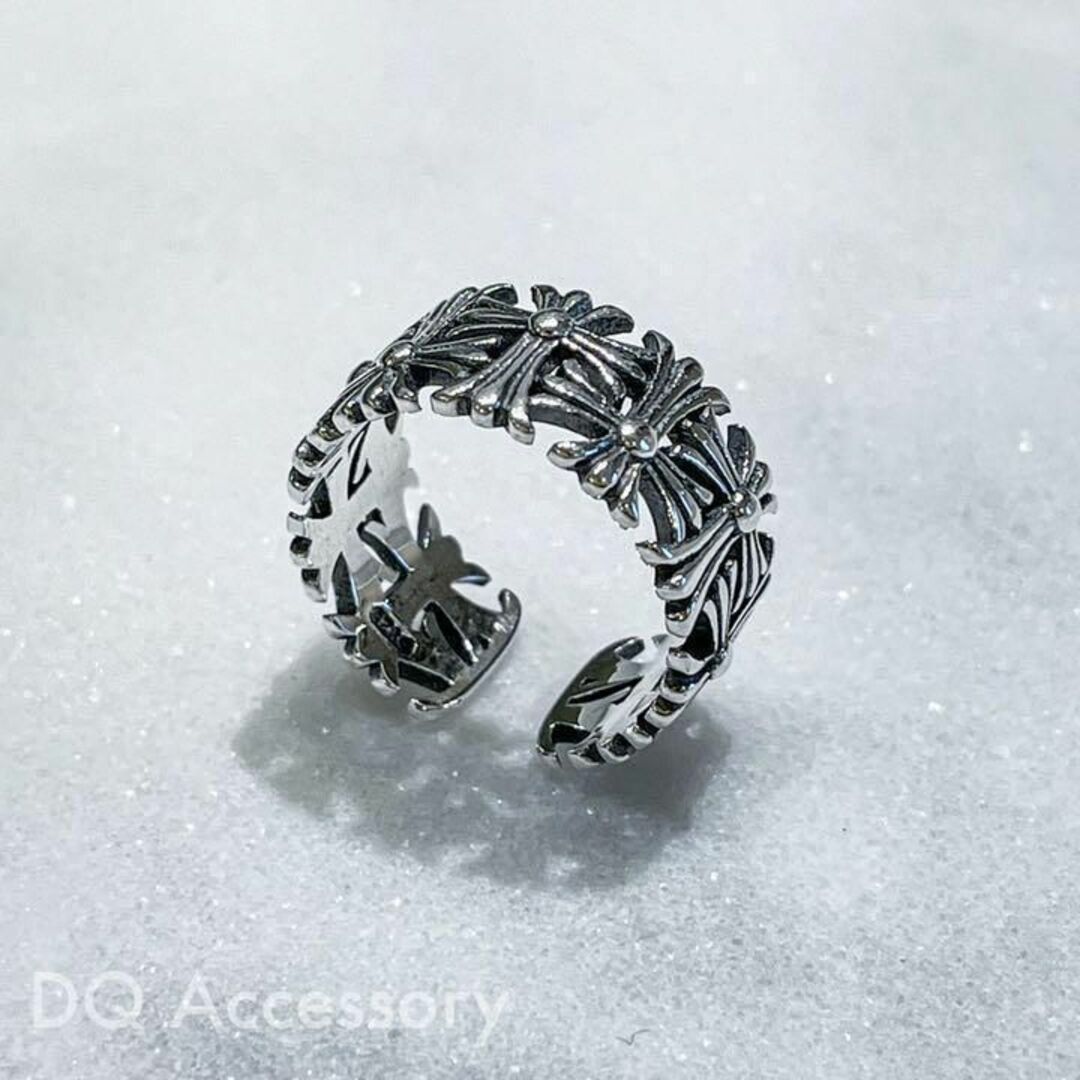 Silver925 オープンリング 銀　メンズ　シルバー　指輪 R-002 メンズのアクセサリー(リング(指輪))の商品写真