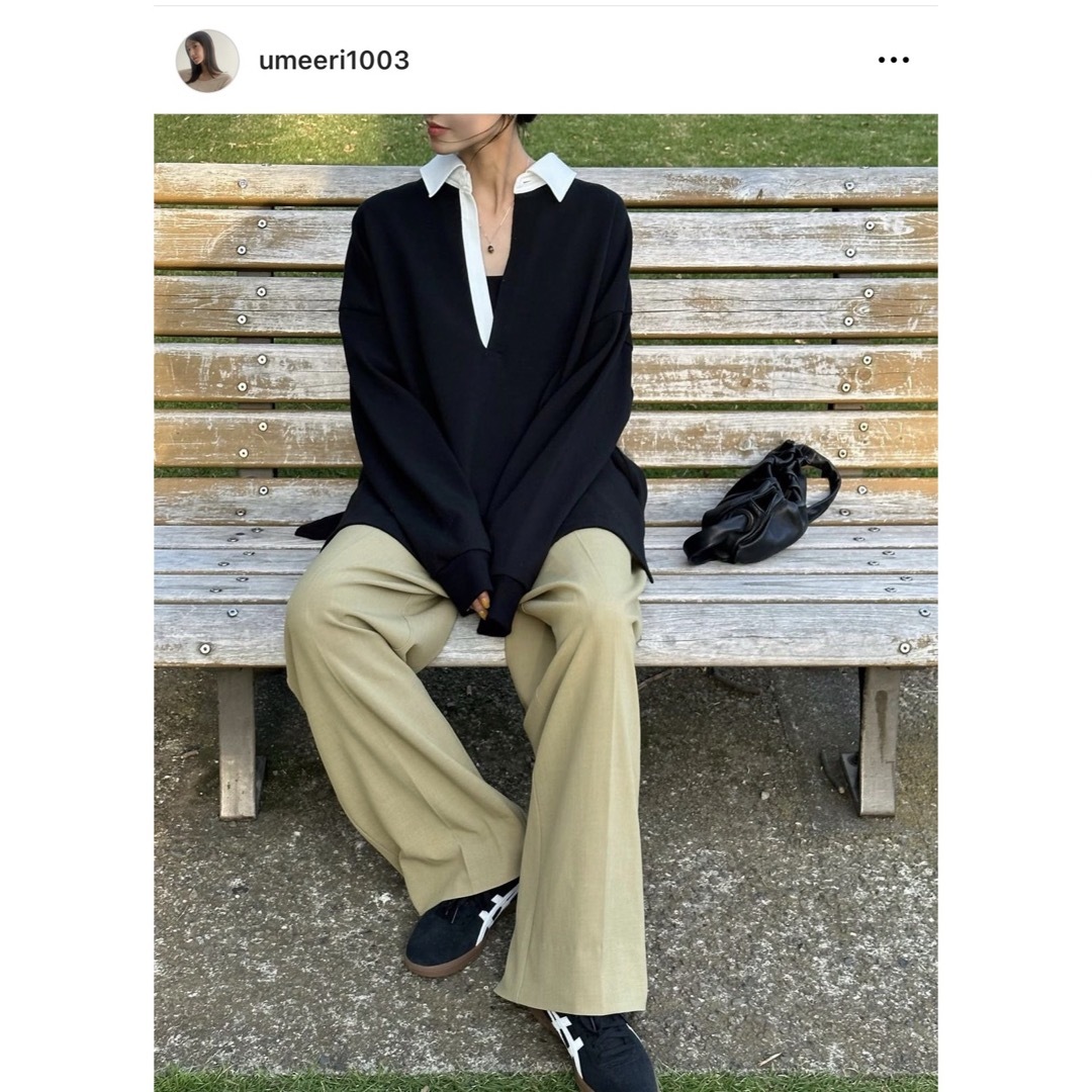 CLANE(クラネ)の2WAY STRAIGHT TUCK PANTS レディースのパンツ(カジュアルパンツ)の商品写真