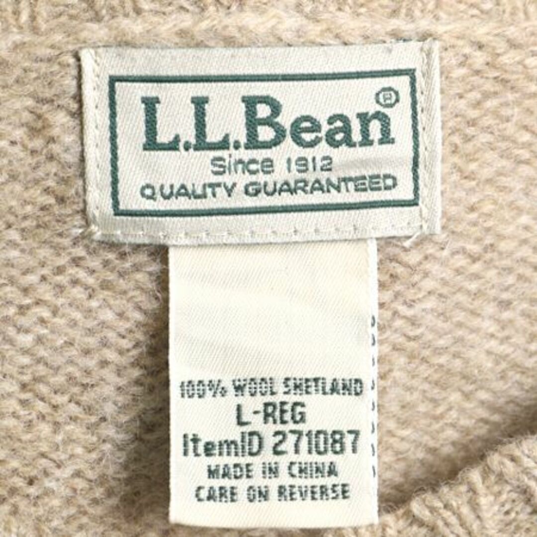 【保証書付】 エルエルビーン - L.L.Bean シェットランド ニット ウール 男性用