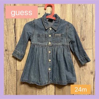 ゲス(GUESS)のGUESS ゲス  デニムワンピース USA ビンテージ 24m(ワンピース)