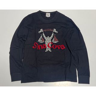 シナコバ(SINACOVA)のシナコバ　メンズ　ロゴ　プリント　長袖　ロングTシャツ　Ｌサイズ　　ゴルフ(Tシャツ/カットソー(七分/長袖))