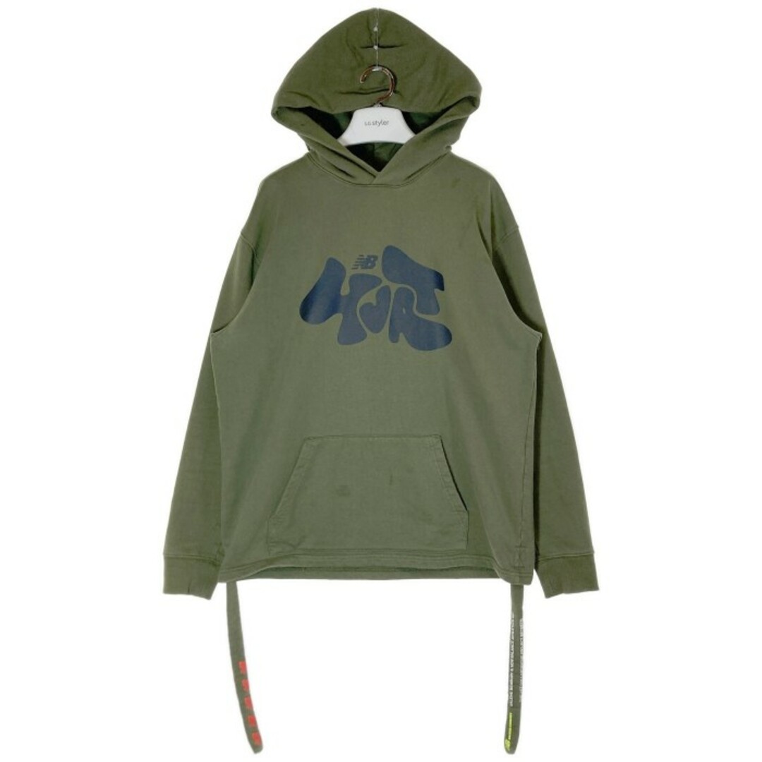 New Balance(ニューバランス)の★New Balance x Salehe Bembury ニューバランス×サリーベンベリー Unisex Printing Hoodie パーカー MT11567 グリーン sizeM メンズのトップス(パーカー)の商品写真