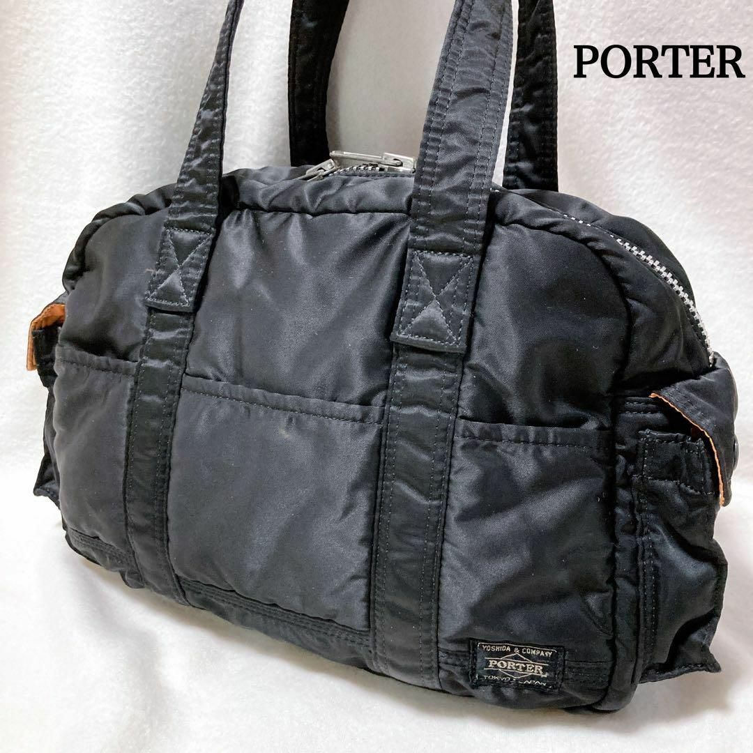 アイアンブルーでしょうかPORTER　タンカー　ダッフルボストンバッグ　ハンドバッグ　ショルダーバッグ