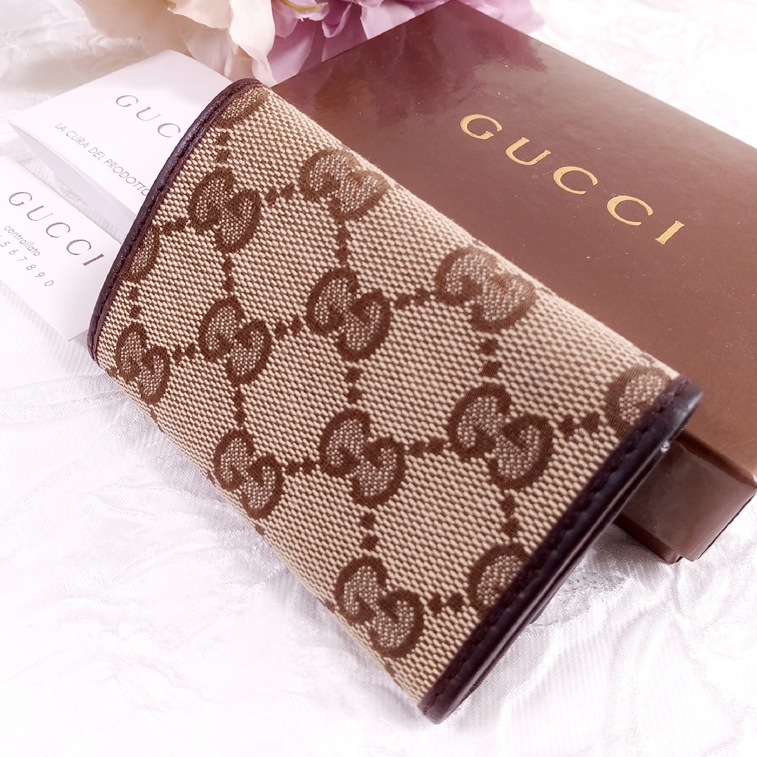 グッチ GUCCI GGキャンバス インターロッキングG 6連キーケース 付属品