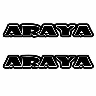 ＜D01＞ カッティングシート　ARAYA　アラヤ　２枚セット　ステッカー(その他)