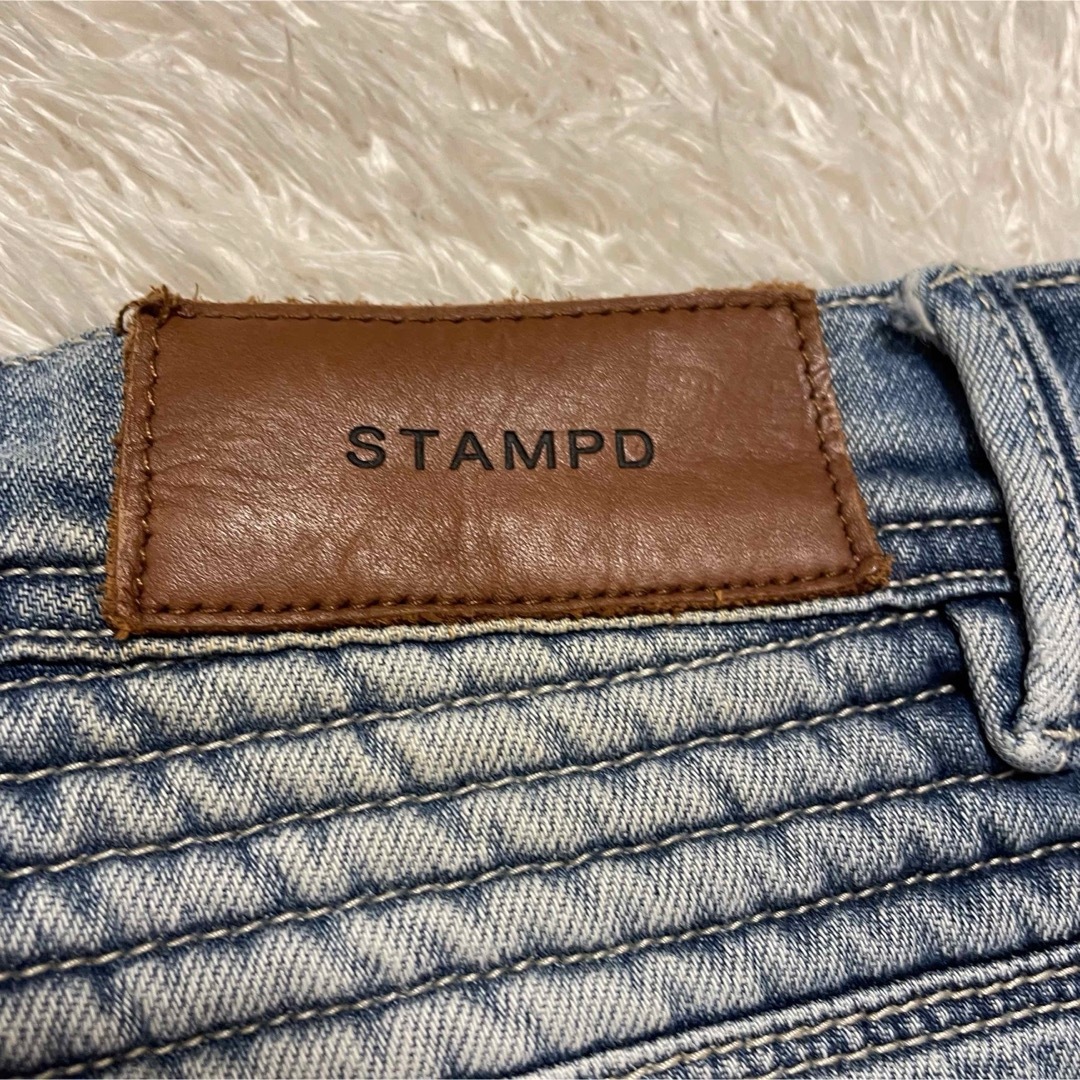 STAMPD(スタンプド)の大人気★ 美品　STAMPD デニム　ダメージ　ジーンズ　28インチ　バイカー メンズのパンツ(デニム/ジーンズ)の商品写真