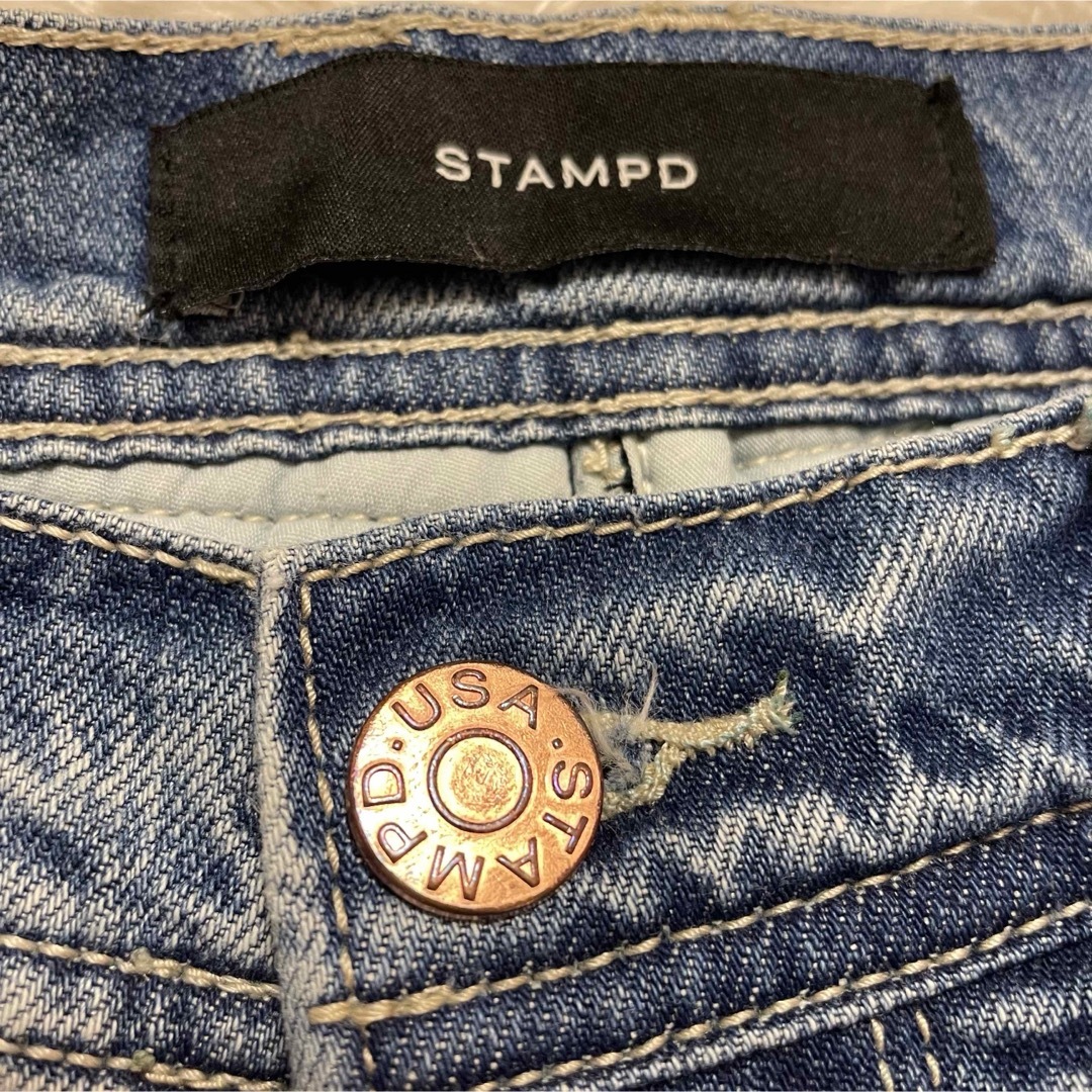 STAMPD(スタンプド)の大人気★ 美品　STAMPD デニム　ダメージ　ジーンズ　28インチ　バイカー メンズのパンツ(デニム/ジーンズ)の商品写真