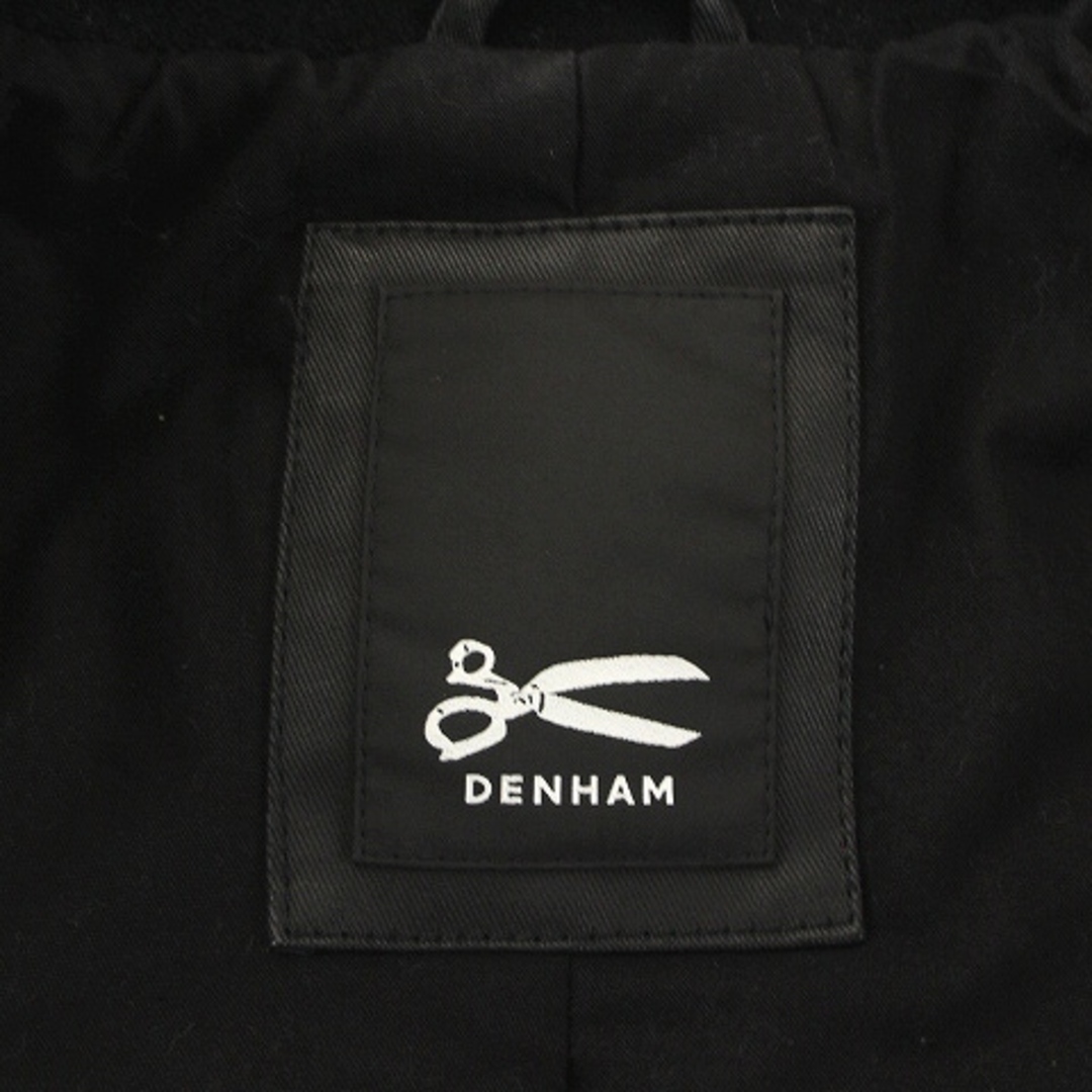 DENHAM(デンハム)のDENHAM Pコート ピーコート 切替 肩部分レザー ショート ミドル L 黒 メンズのジャケット/アウター(ピーコート)の商品写真