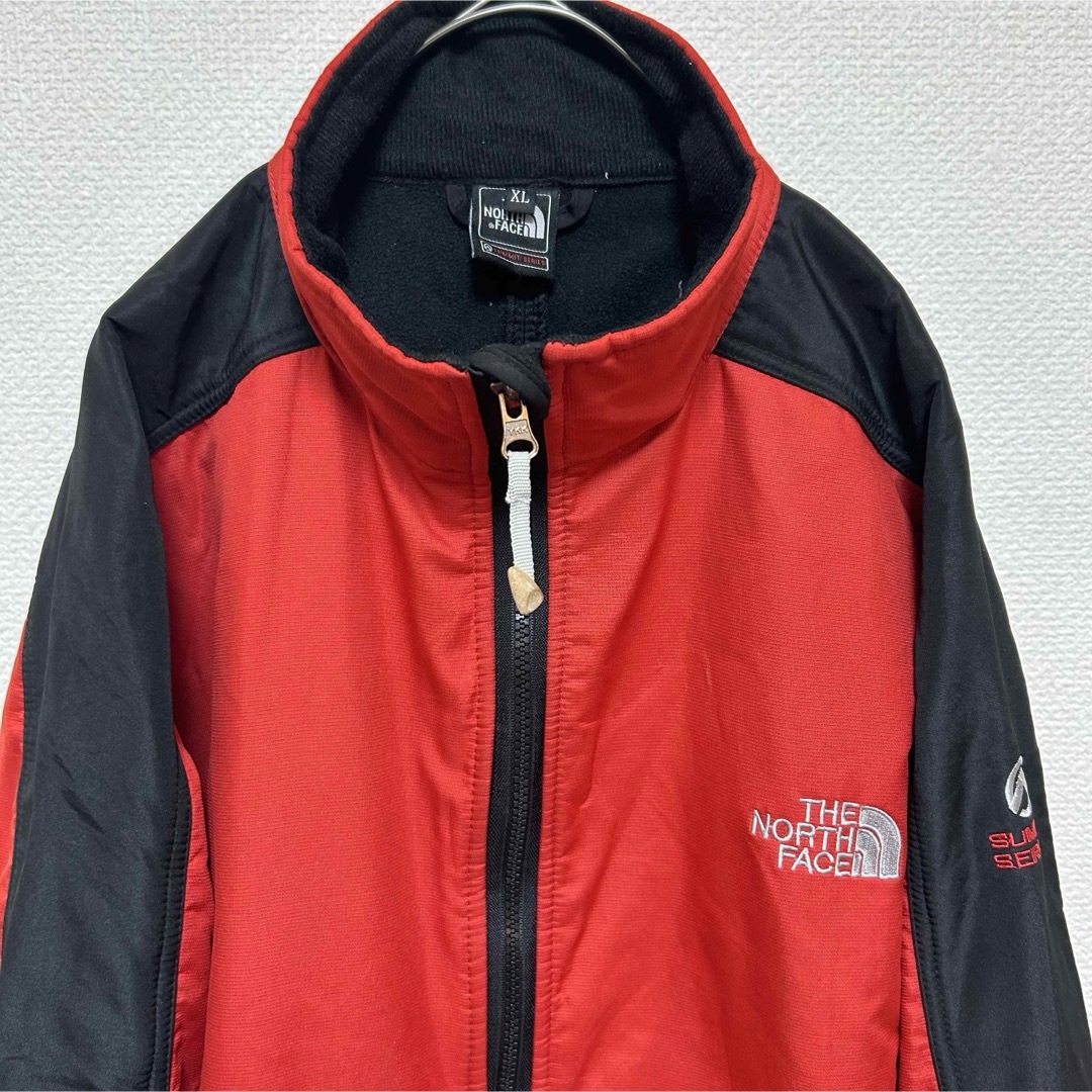 THE NORTH FACE(ザノースフェイス)の美品 ノースフェイス サミットシリーズ  赤黒 マウンテンジャケット XL メンズのジャケット/アウター(ナイロンジャケット)の商品写真