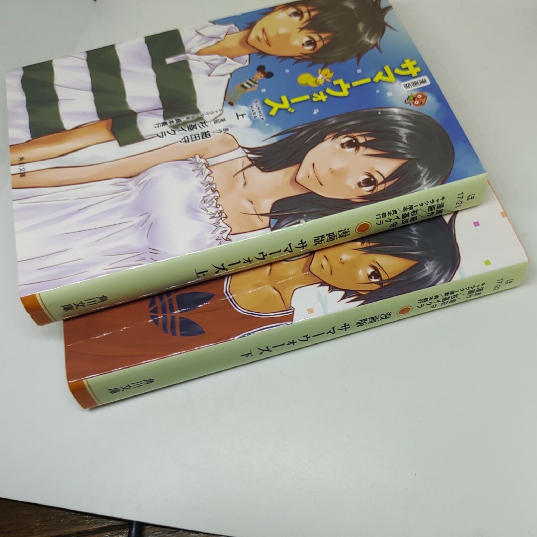 角川書店(カドカワショテン)の全巻 漫画版 サマーウォーズ(文庫版)(上,下) 角川文庫/杉基イクラ(著者), エンタメ/ホビーの漫画(全巻セット)の商品写真