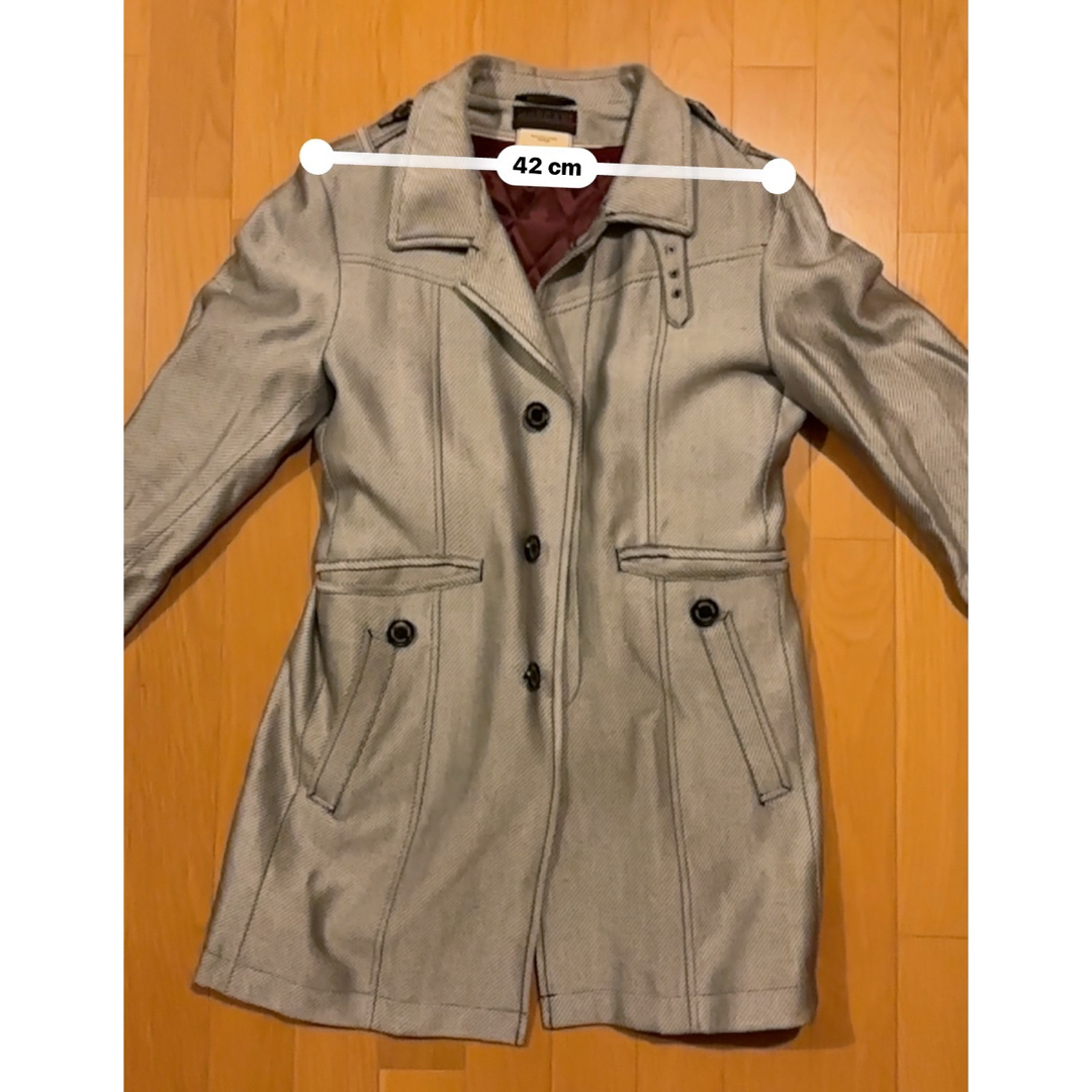 MOGAN  HOMME メンズコート　Mサイズ メンズのジャケット/アウター(ステンカラーコート)の商品写真