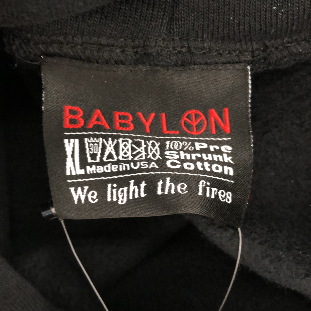 BABYLONE(バビロン)のバビロン ロゴプリント スウェットプルオーバーパーカー バックプリント メンズのトップス(パーカー)の商品写真