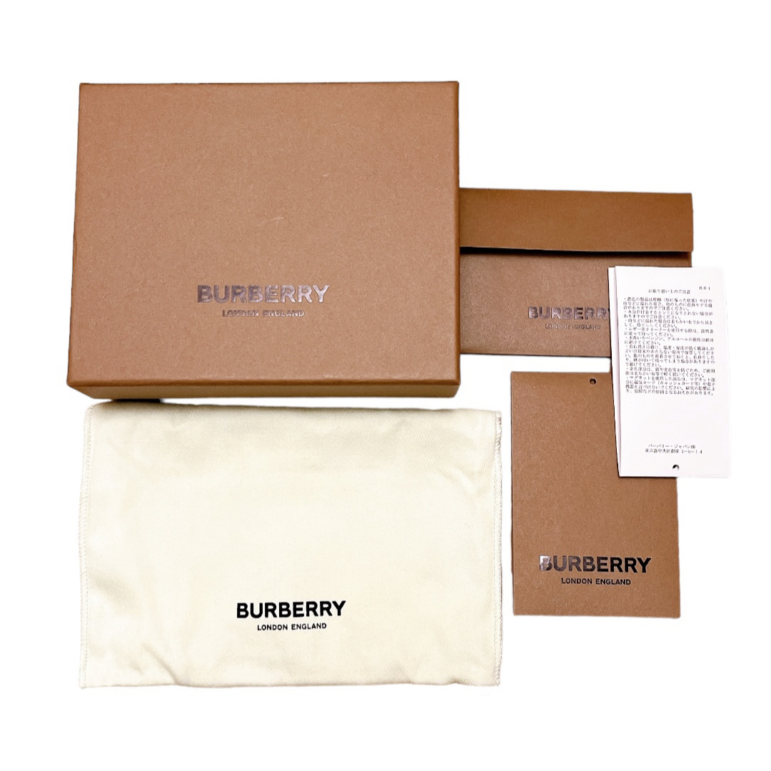 【極美品★箱付】BURBERRY 三つ折財布 ノバチェック アイコンストライプ