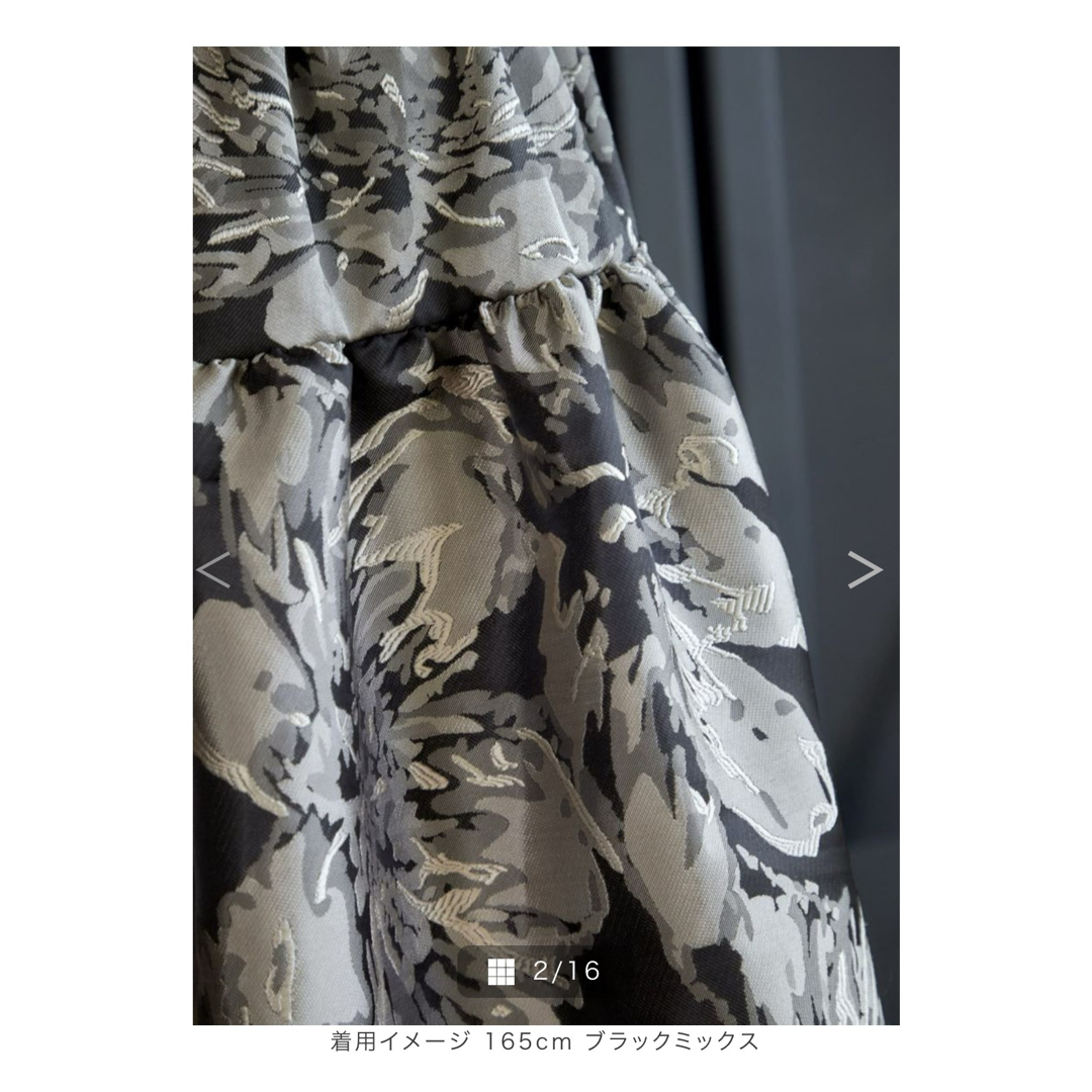 STYLE DELI(スタイルデリ)のスタイルデリ　フラワー柄織りボリュームスカート レディースのスカート(ロングスカート)の商品写真