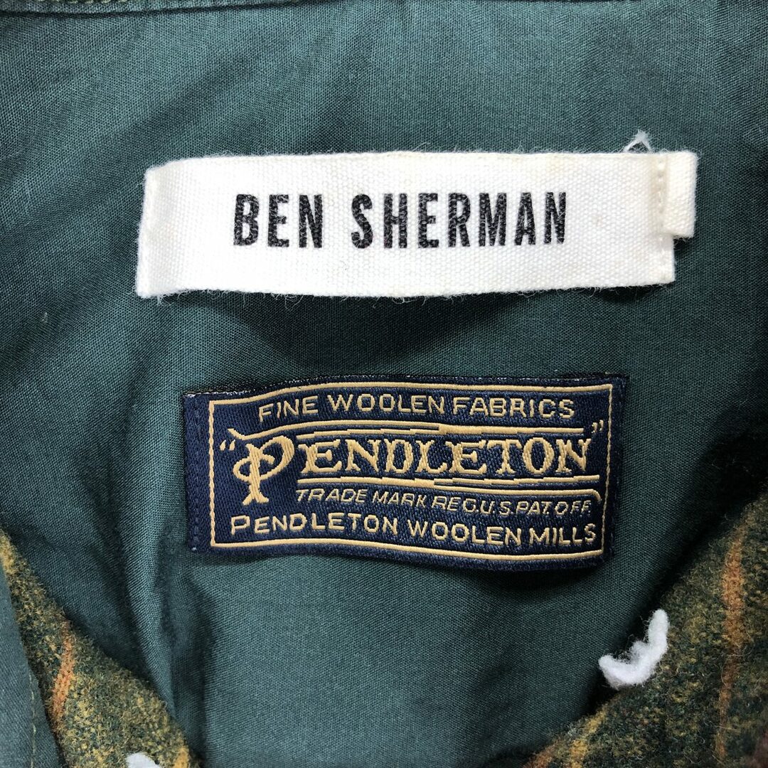 PENDLETON(ペンドルトン)の古着 ペンドルトン PENDLETON BEN SHERMAN 長袖 ボタンダウンチェックシャツ メンズL /eaa412973 メンズのトップス(シャツ)の商品写真