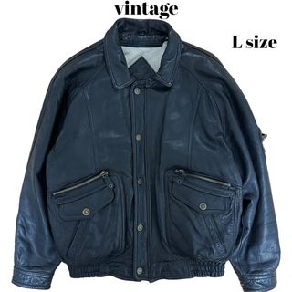 アートヴィンテージ(ART VINTAGE)の90’s vintage 牛革レザージャケット スタジャン ギミック 常田大希(レザージャケット)