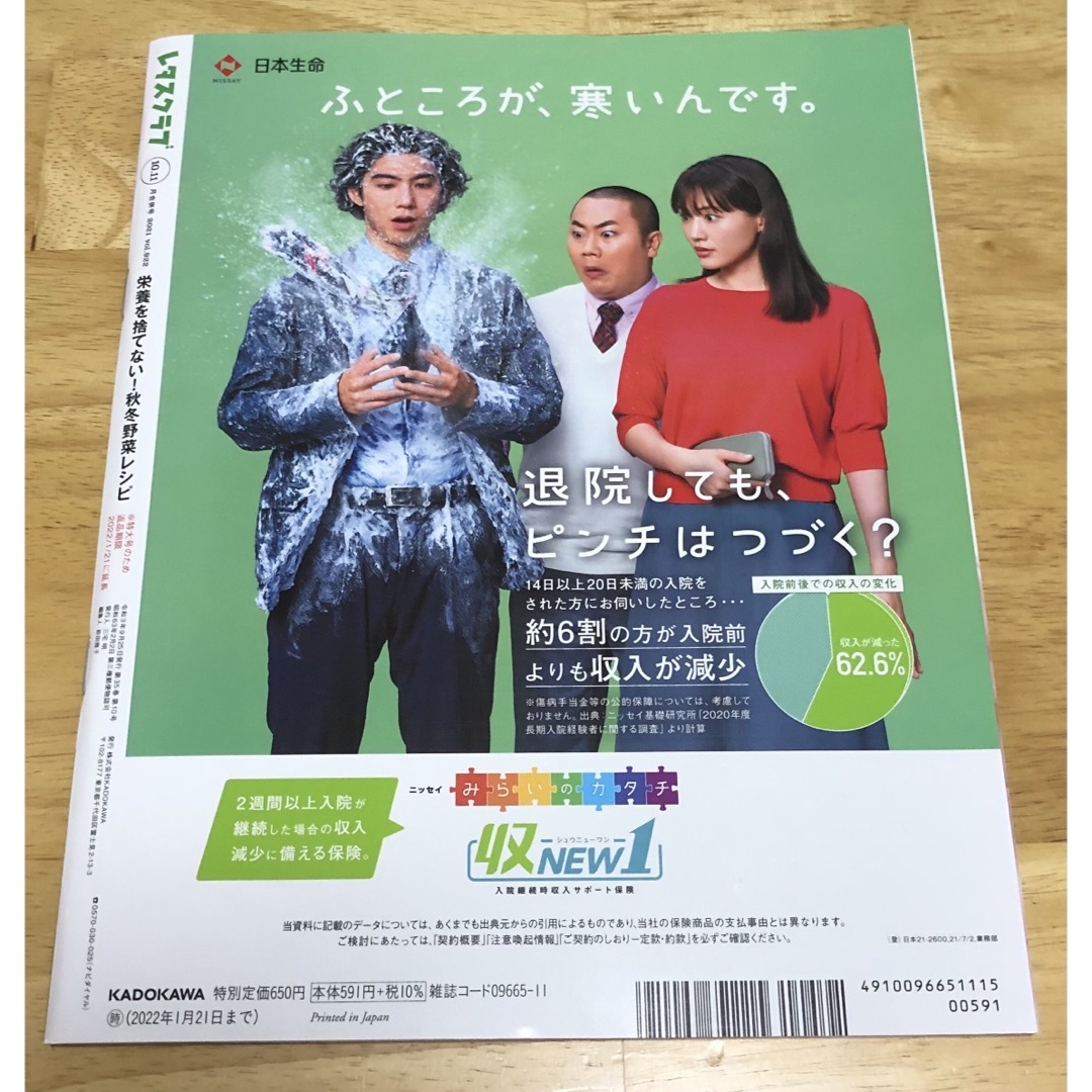 角川書店(カドカワショテン)のレタスクラブ 2021年 9月号　11月号　12月号　3冊 エンタメ/ホビーの雑誌(その他)の商品写真