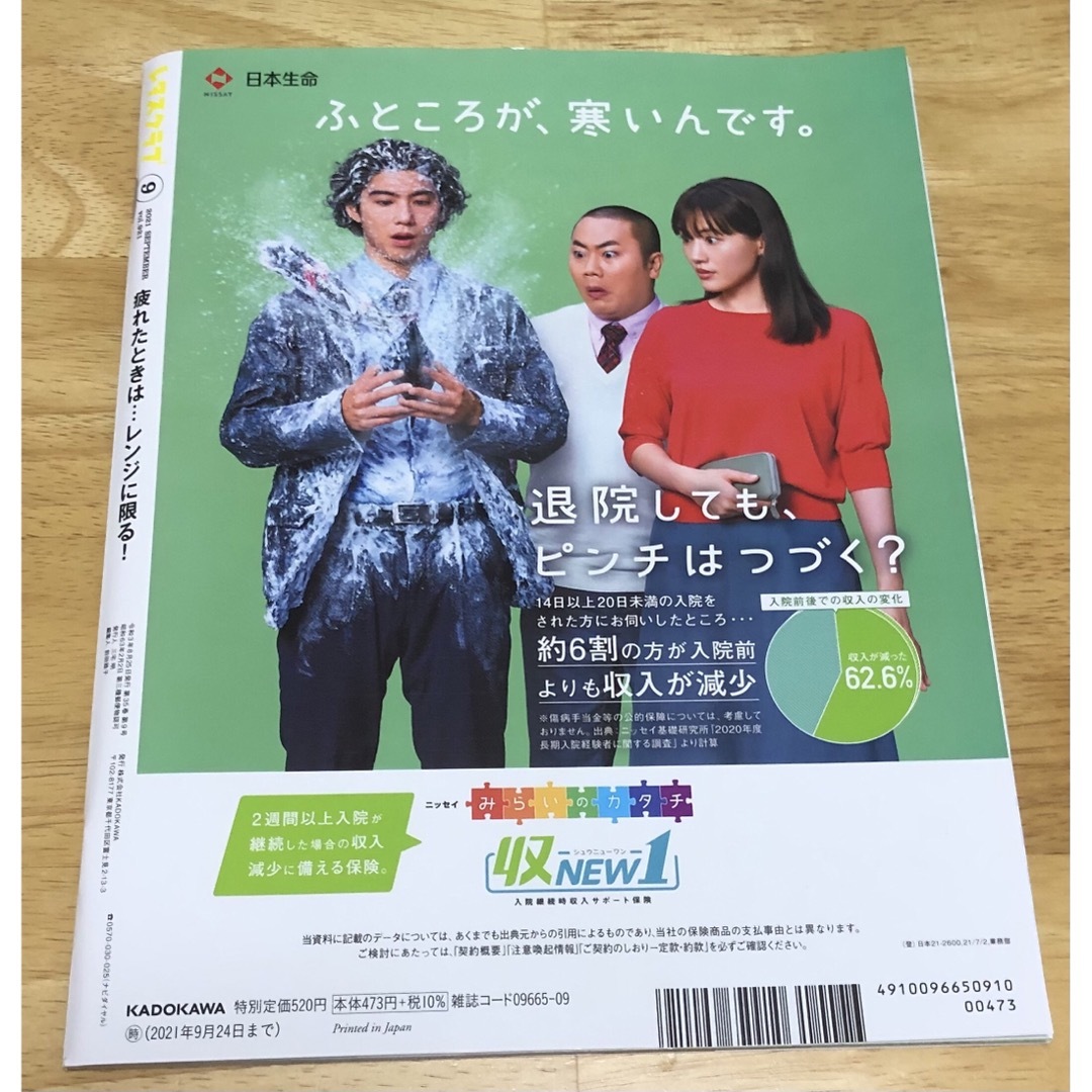 角川書店(カドカワショテン)のレタスクラブ 2021年 9月号　11月号　12月号　3冊 エンタメ/ホビーの雑誌(その他)の商品写真