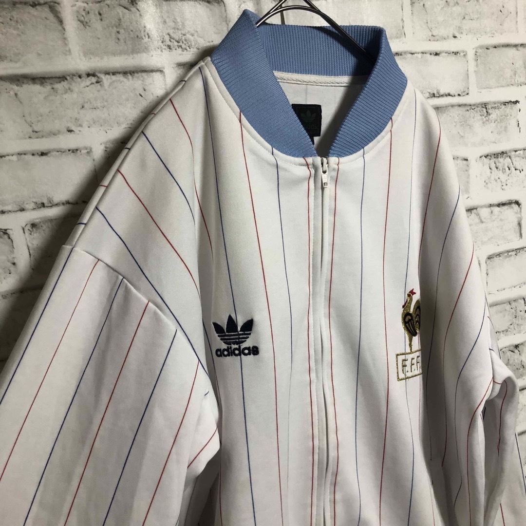 Originals（adidas）(オリジナルス)の希少4XL⭐️adidas トラックジャケット フランス代表 vintage白青 メンズのトップス(ジャージ)の商品写真