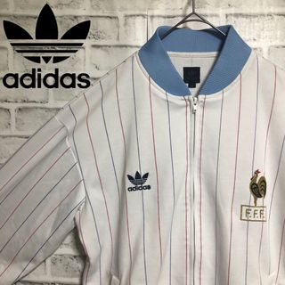 オリジナルス(Originals（adidas）)の希少4XL⭐️adidas トラックジャケット フランス代表 vintage白青(ジャージ)