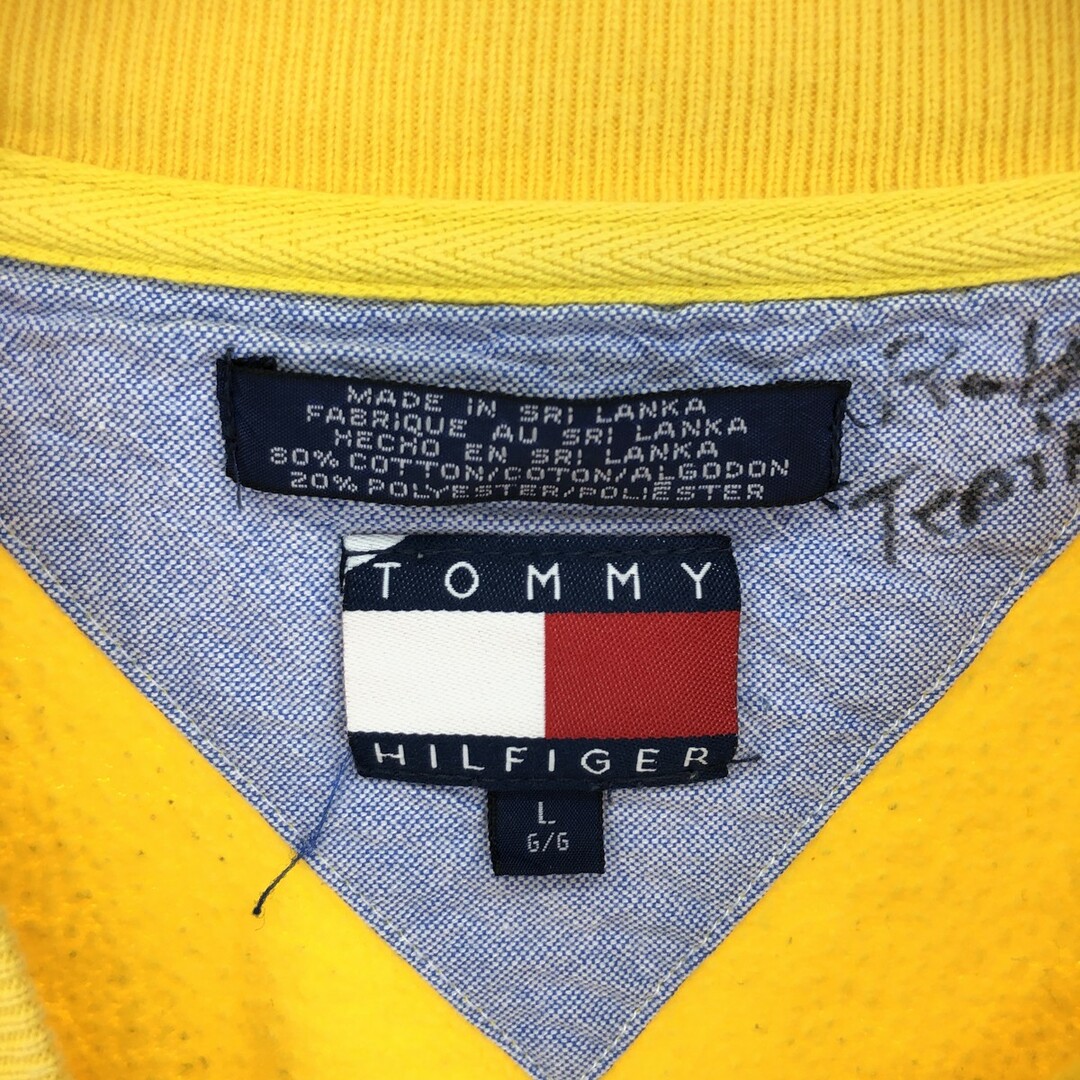 TOMMY HILFIGER(トミーヒルフィガー)の古着 90年代 トミーヒルフィガー TOMMY HILFIGER ワンポイントロゴスウェットシャツ トレーナー メンズL ヴィンテージ /eaa389309 メンズのトップス(スウェット)の商品写真